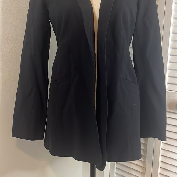 Eileen Fisher Silk Black Petite Blazer. Size 10P - Picture 4 of 13